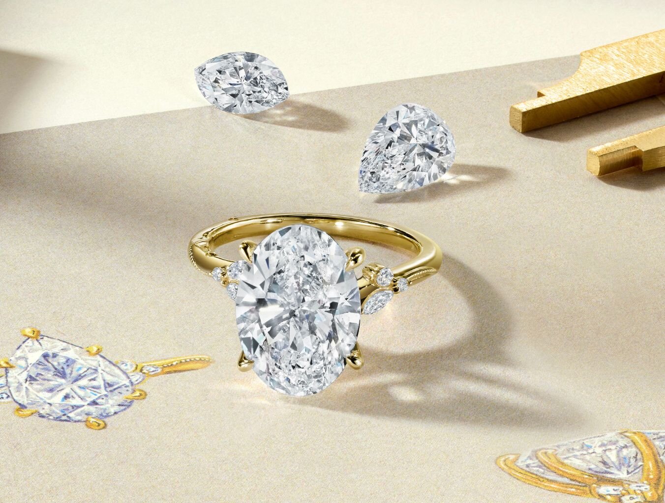 Moissanite engagement rings