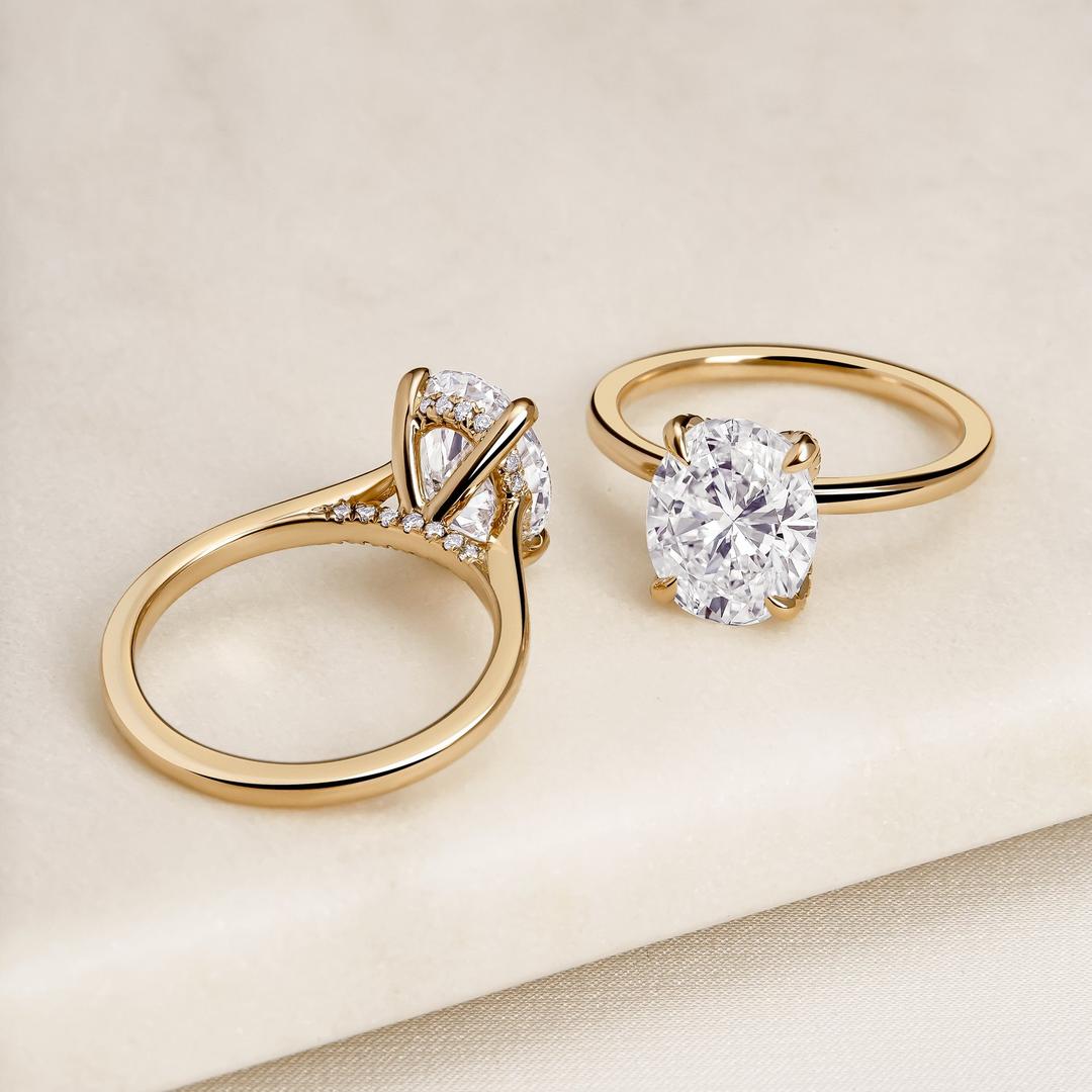Moissanite engagement rings